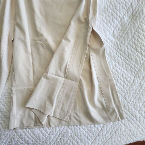 Soft surroundings side zip pock wide leg slit cropped minimalist lagenlook pants - Picture 15 of 16